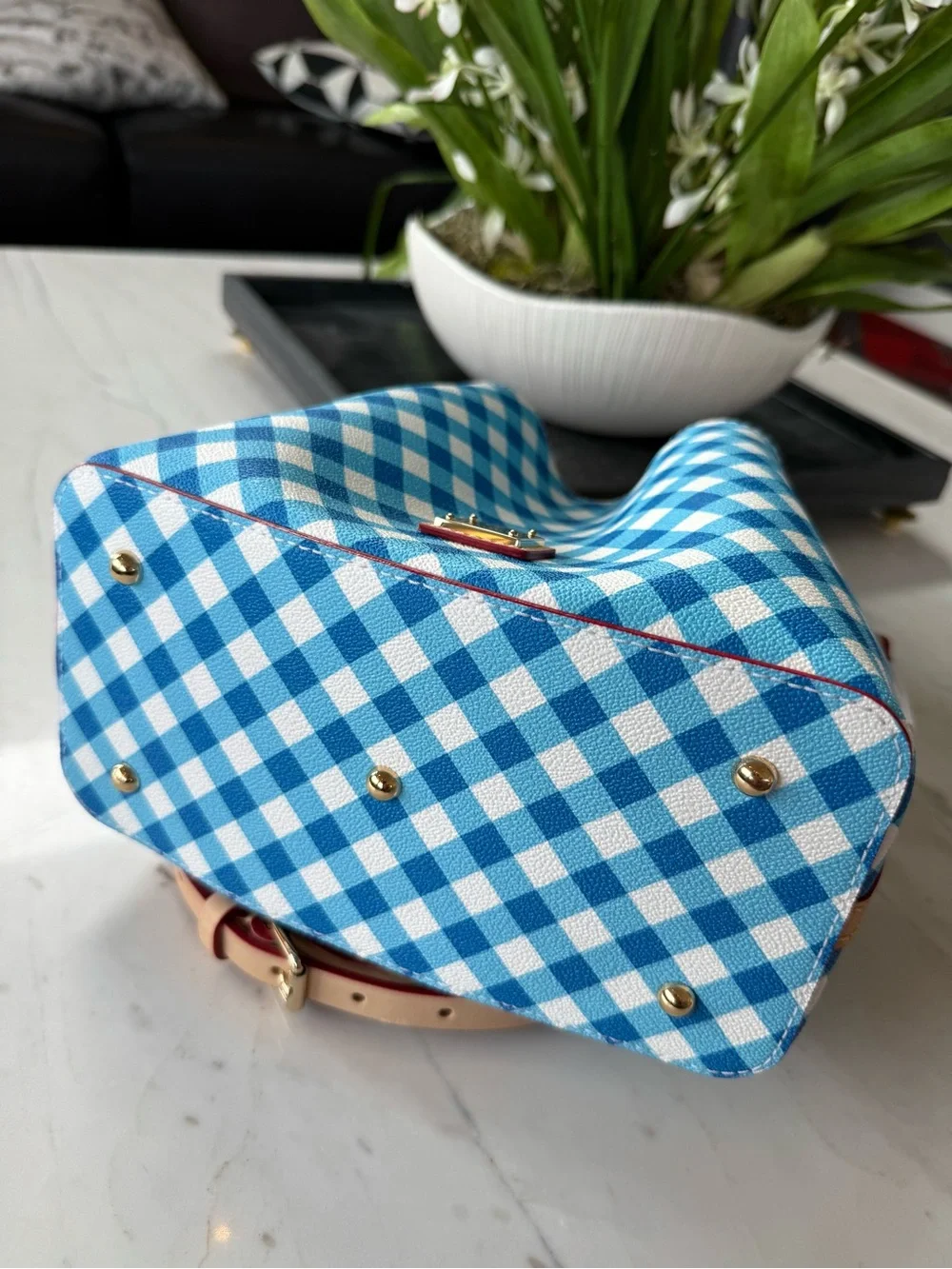 New Dooney & Bourke Mini Barlow Cotton/Leather Bag
